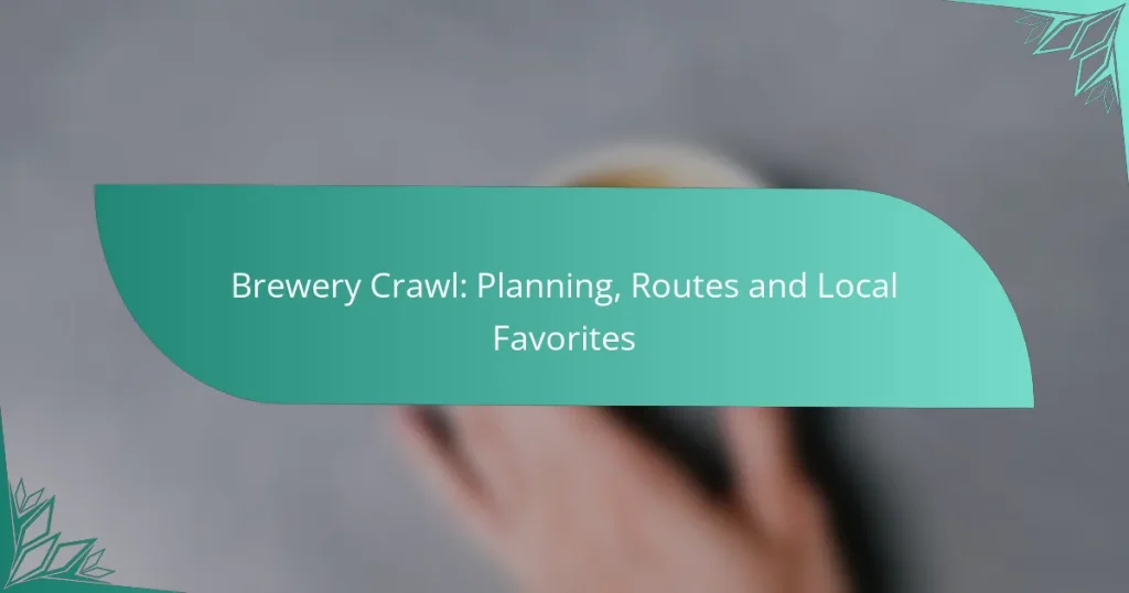 Brewery Crawl: Planning, Routes and Local Favorites