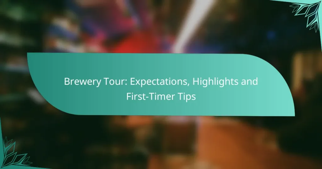 Brewery Tour: Expectations, Highlights and First-Timer Tips