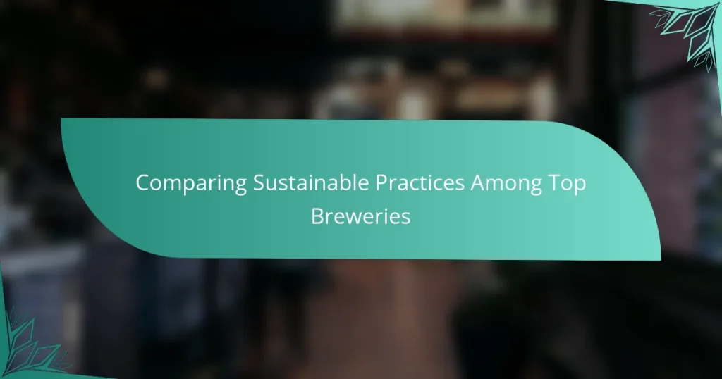 Comparing Sustainable Practices Among Top Breweries