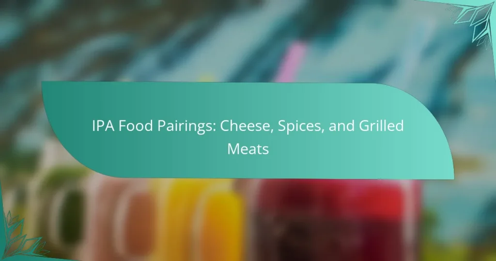 IPA Food Pairings: Cheese, Spices, and Grilled Meats